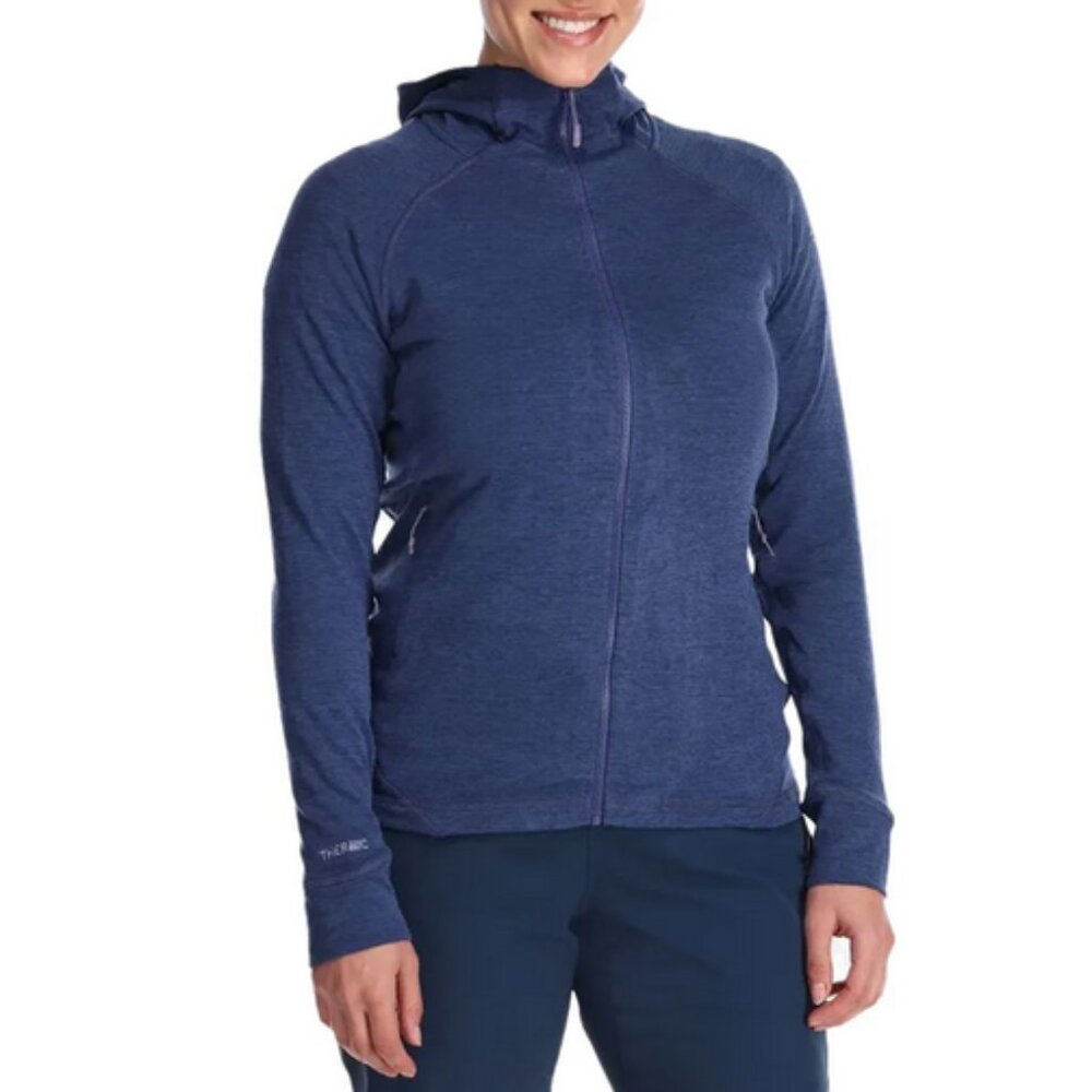 Rab Womens Small Nexus Hoody Fleece Jacket Navy Blue